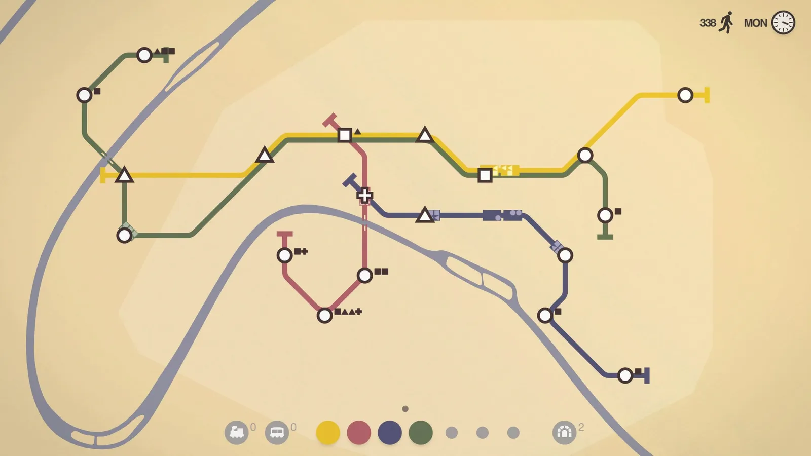Mini Metro — logistics, transportation gameplay screenshot 5