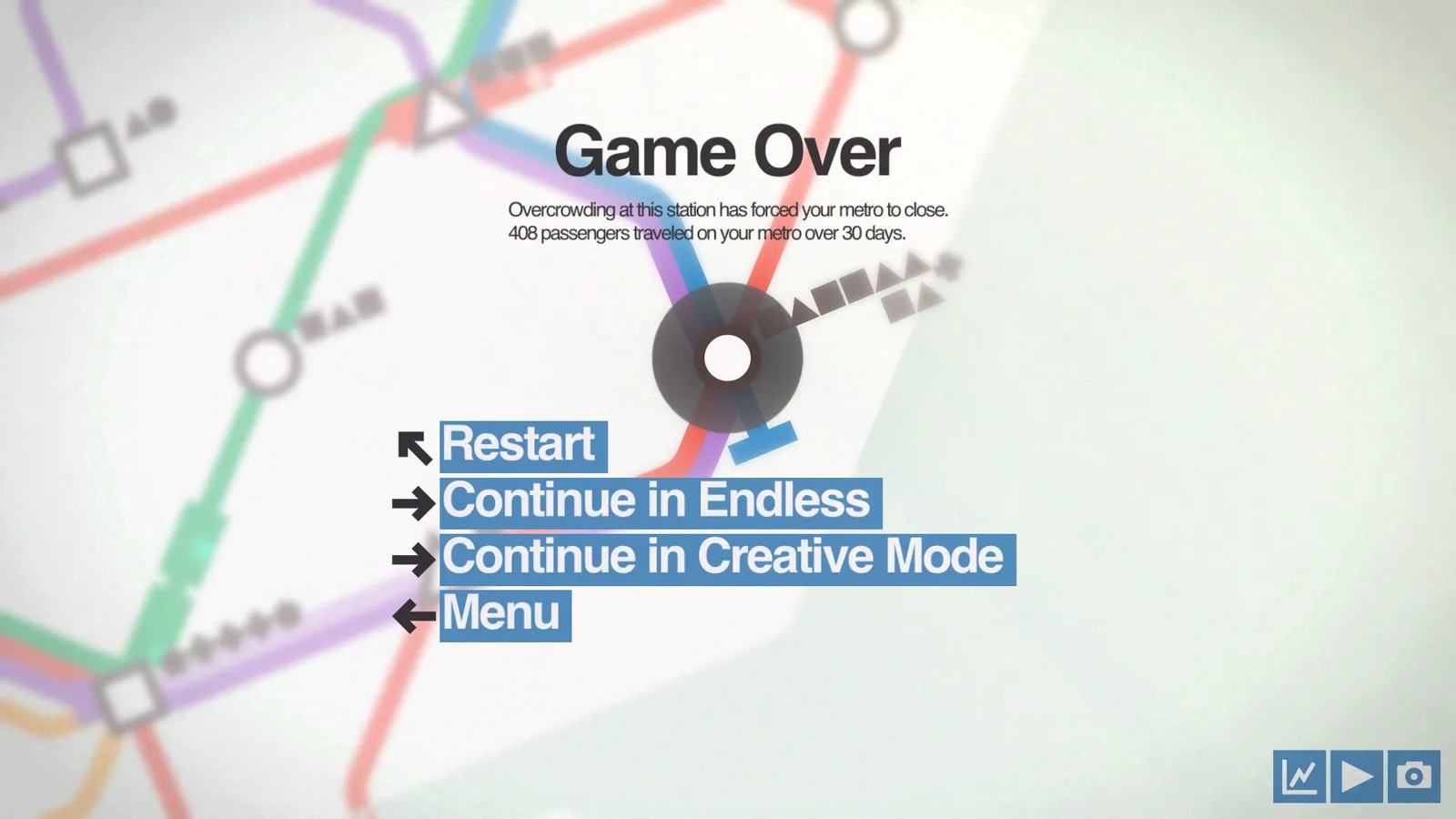 Mini Metro — logistics, transportation gameplay screenshot 8
