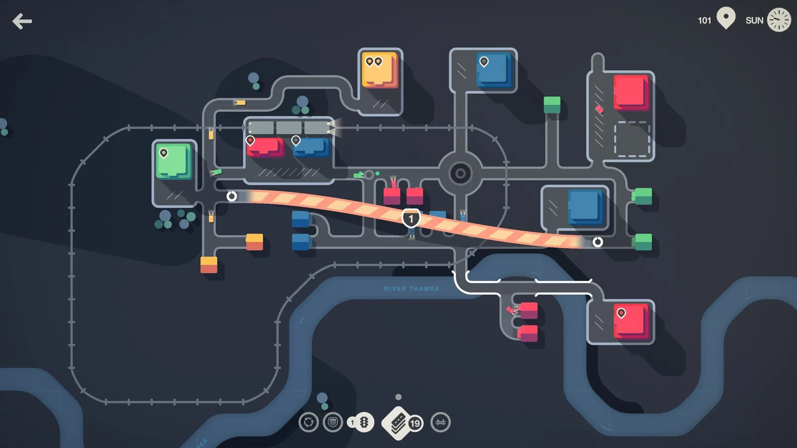 Mini Motorways — logistics, transportation gameplay screenshot 3
