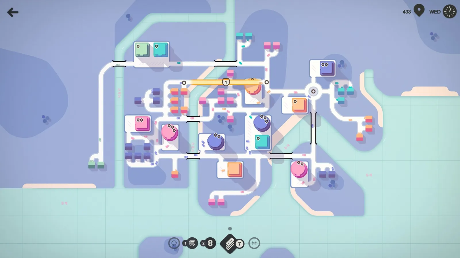 Mini Motorways — logistics, transportation gameplay screenshot 6