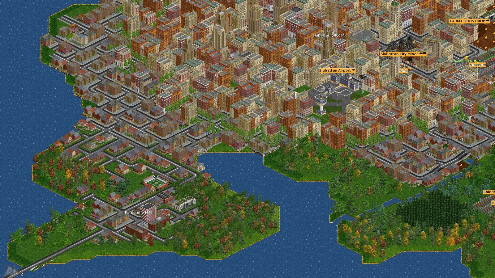 OpenTTD — logistics, transportation gameplay screenshot 2