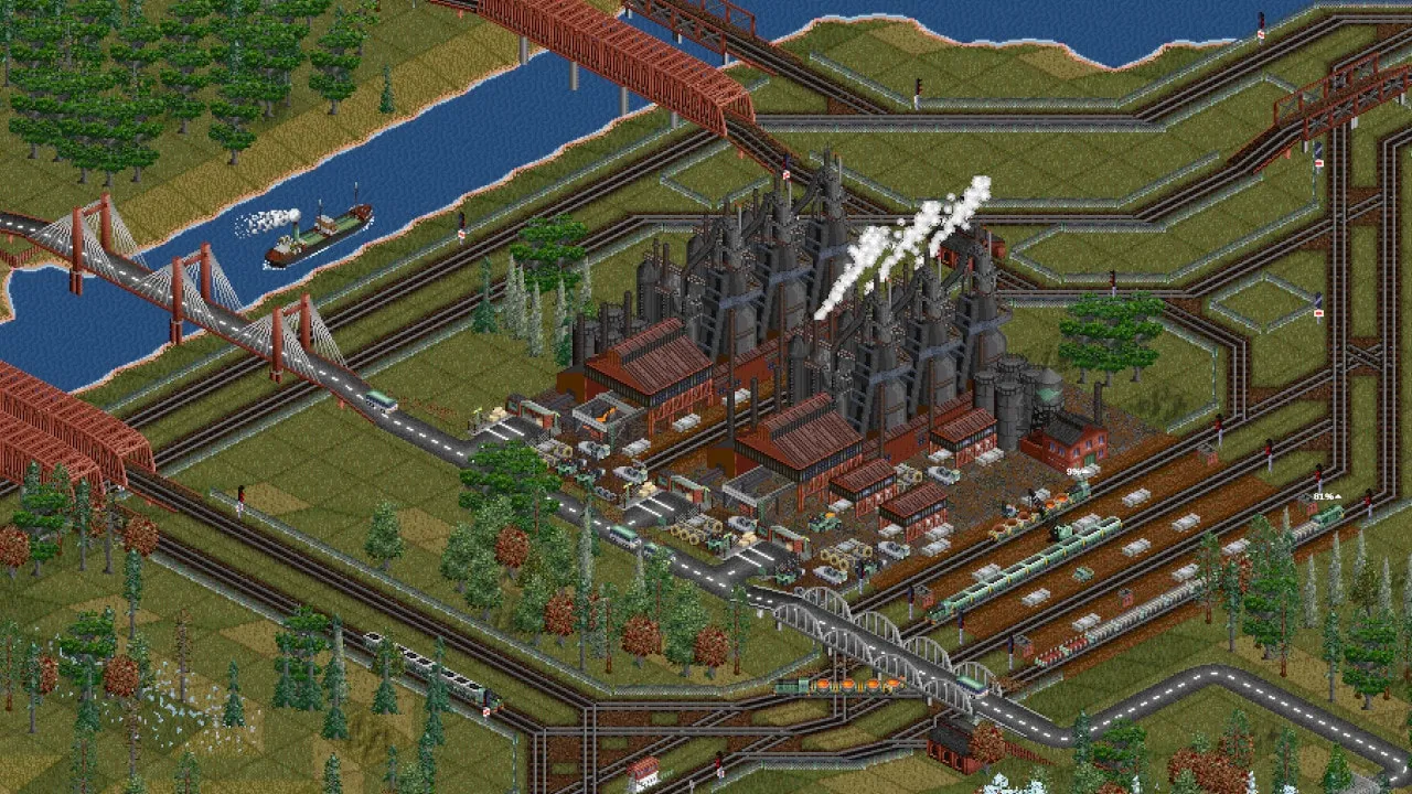 OpenTTD — logistics, transportation gameplay screenshot 4