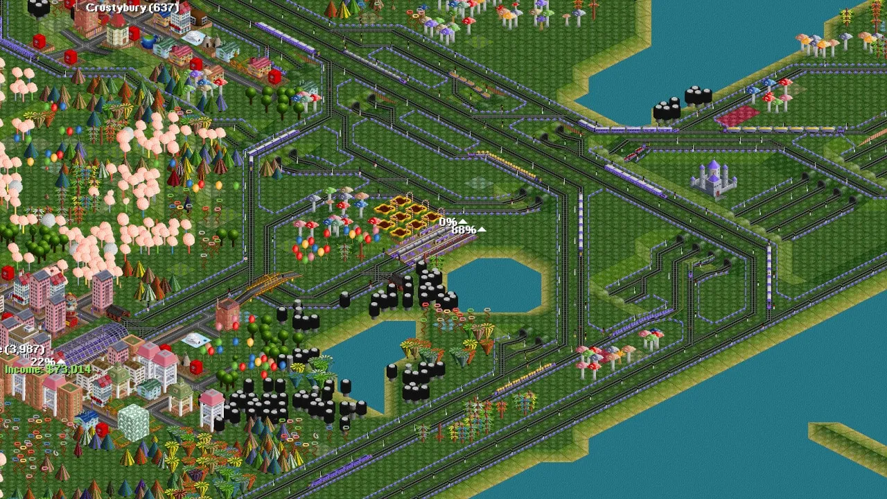 OpenTTD — logistics, transportation gameplay screenshot 6