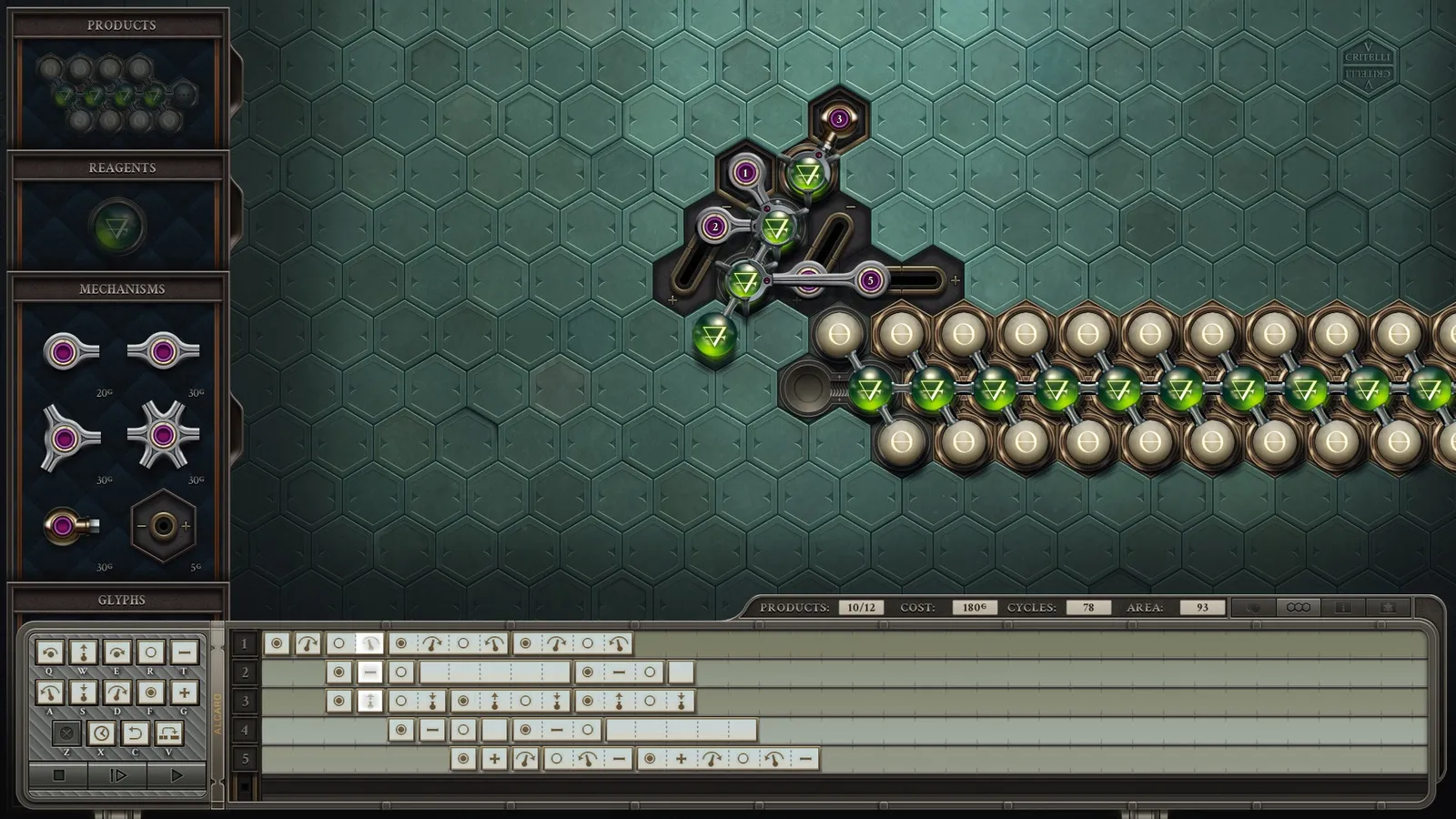 Opus Magnum — automation, puzzle gameplay screenshot