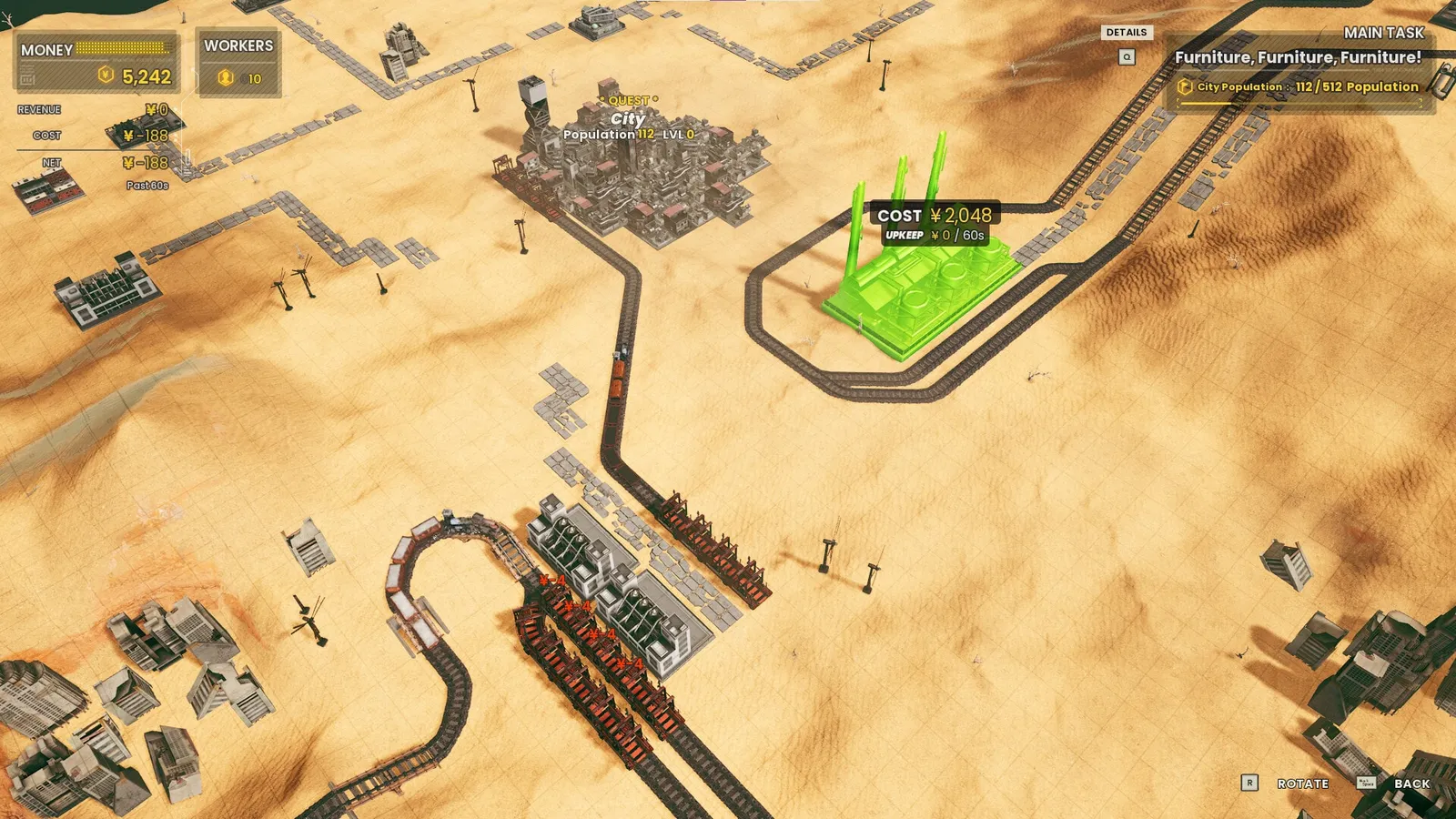 RAILGRADE — logistics, trains gameplay screenshot 2