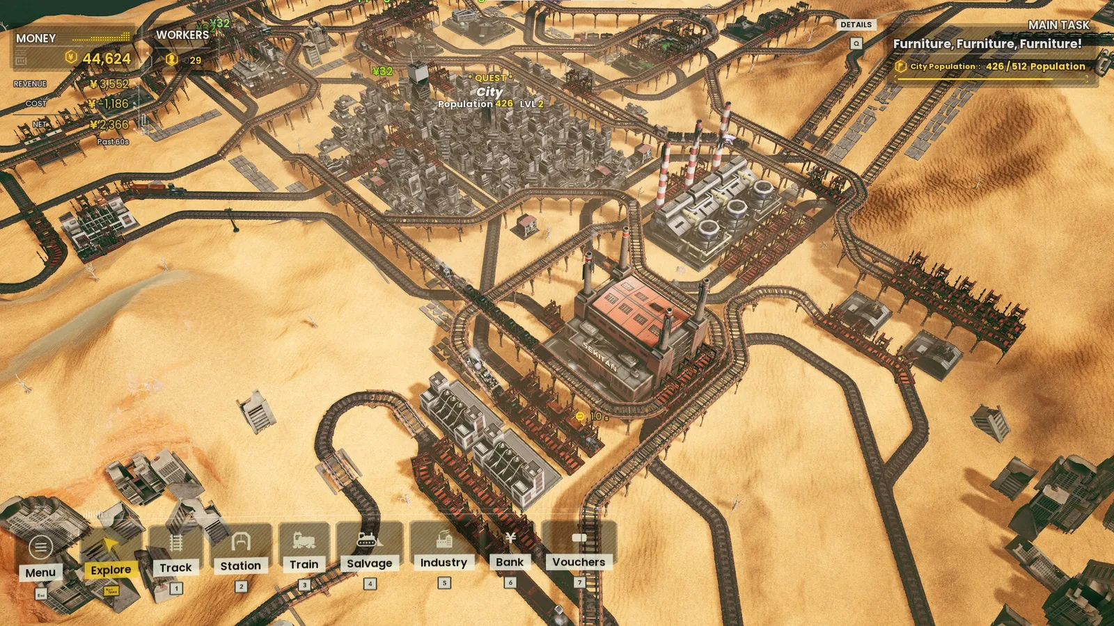 RAILGRADE — logistics, trains gameplay screenshot 3