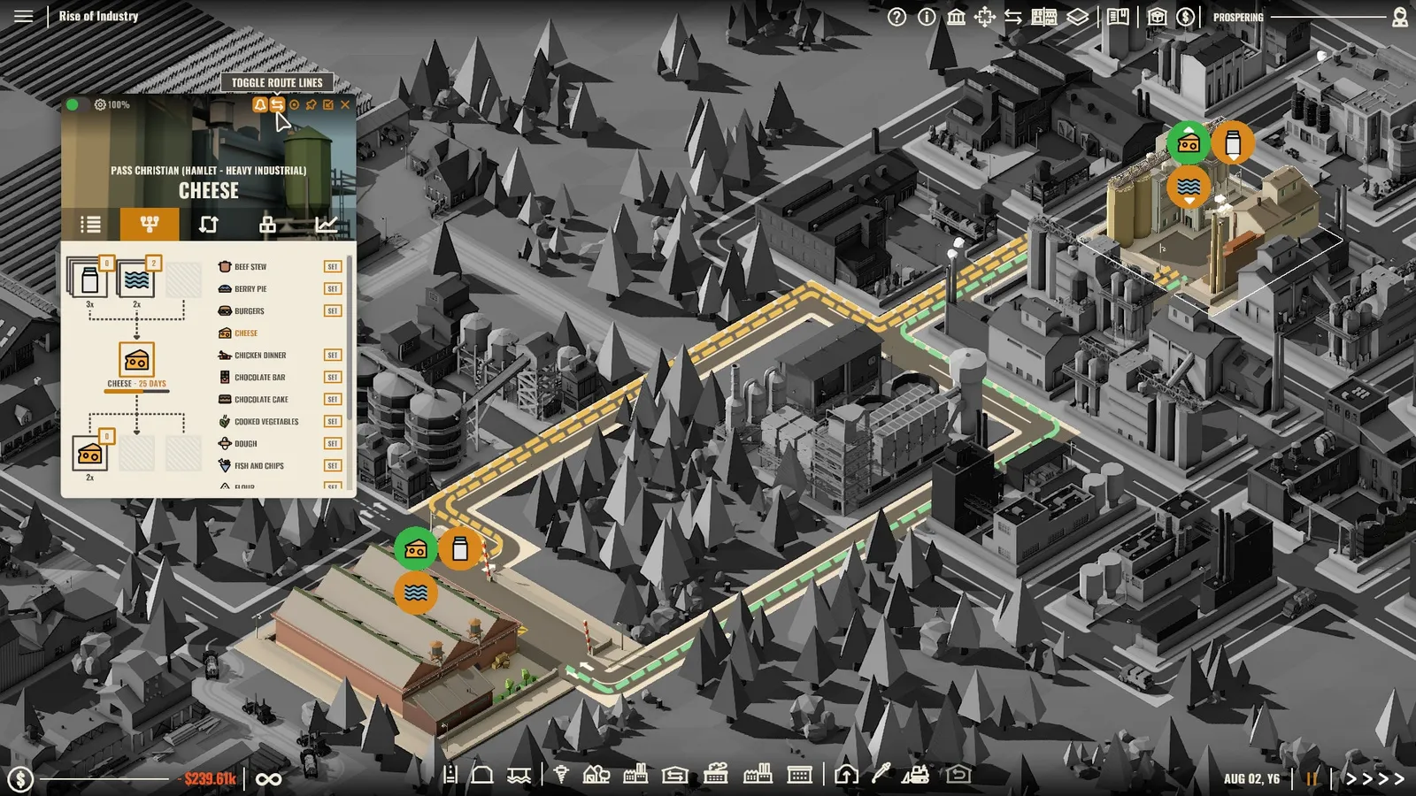 Rise of Industry — factory, logistics gameplay screenshot 2