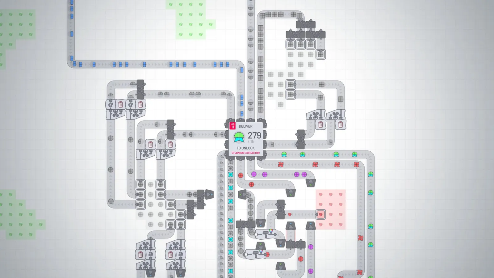 shapez — automation, factory gameplay screenshot 2