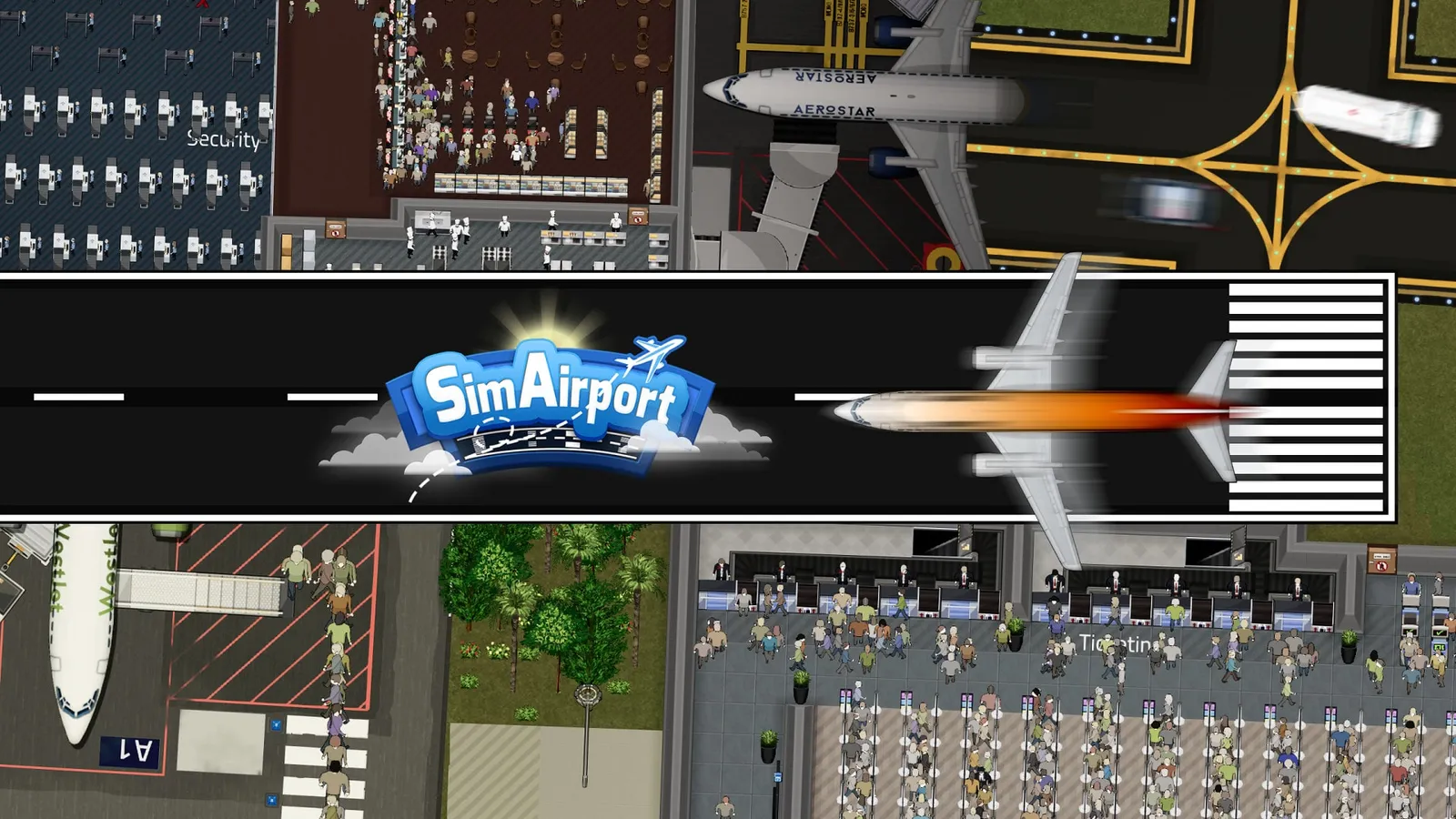 SimAirport — logistics, airport gameplay screenshot