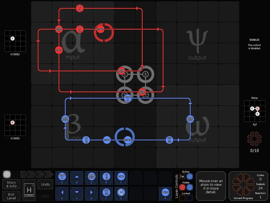 SpaceChem — automation, puzzle gameplay screenshot 2