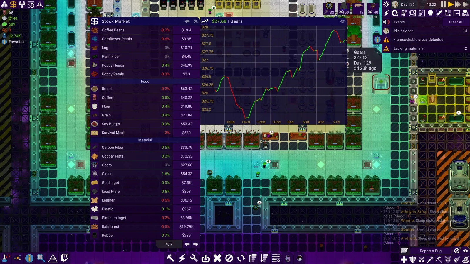 Stardeus — automation, colony sim gameplay screenshot 2