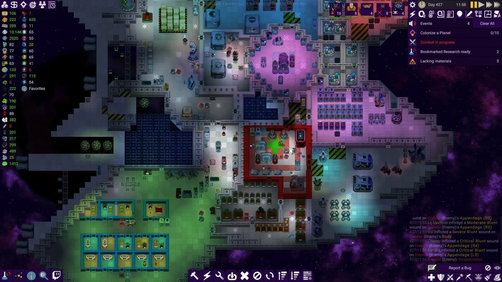 Stardeus — automation, colony sim gameplay screenshot 5