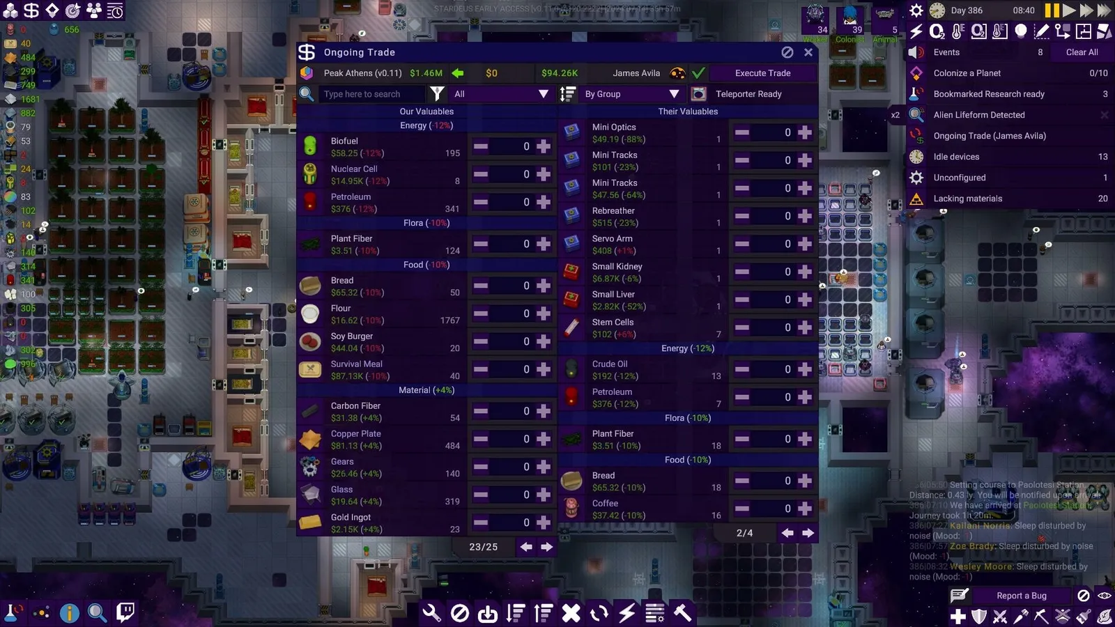 Stardeus — automation, colony sim gameplay screenshot 7