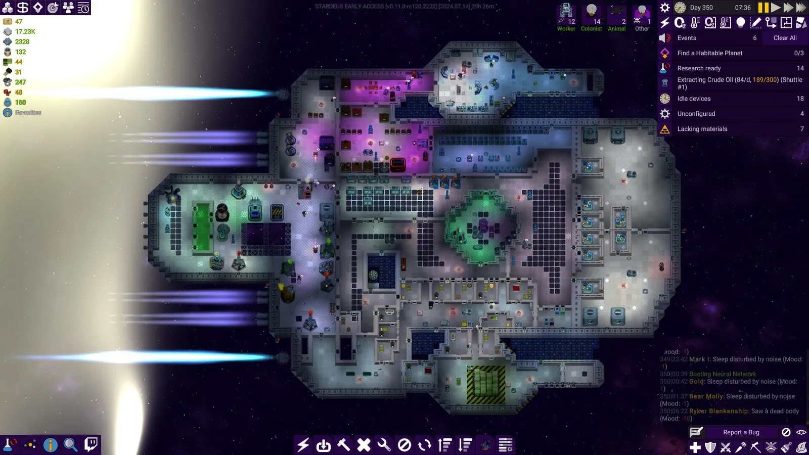 Stardeus — automation, colony sim gameplay screenshot 8