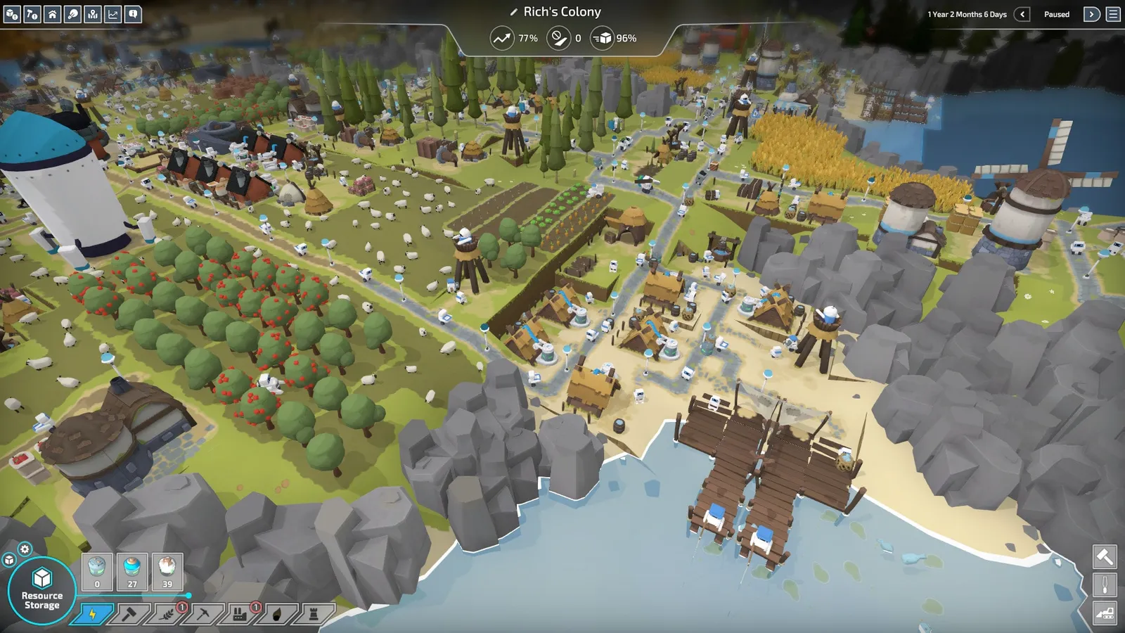The Colonists — logistics, colony sim gameplay screenshot