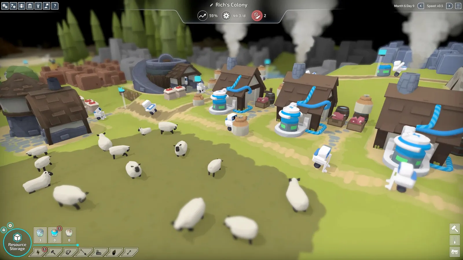 The Colonists — logistics, colony sim gameplay screenshot 2