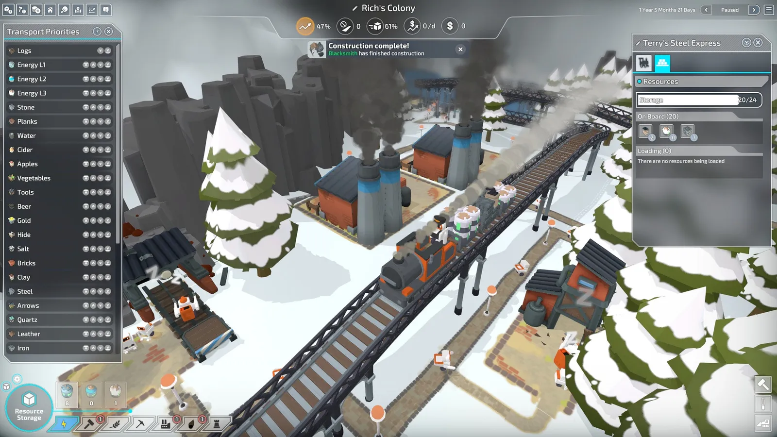The Colonists — logistics, colony sim gameplay screenshot 4