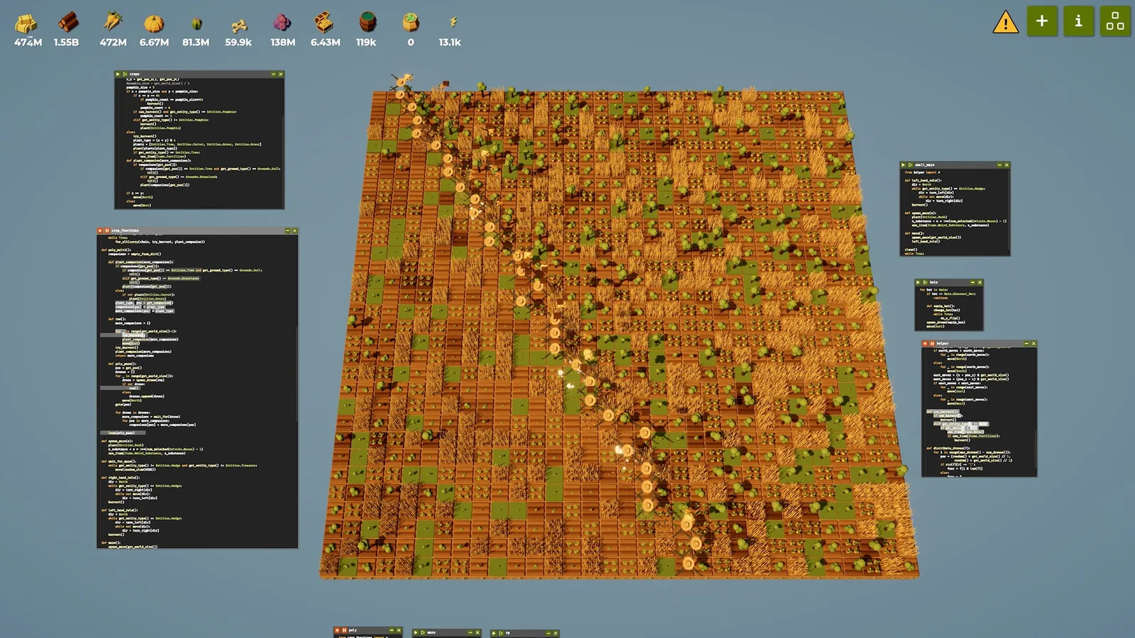 The Farmer Was Replaced — automation, programming gameplay screenshot 9