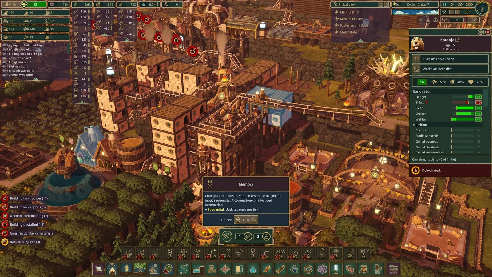 Timberborn — logistics, colony sim gameplay screenshot 4