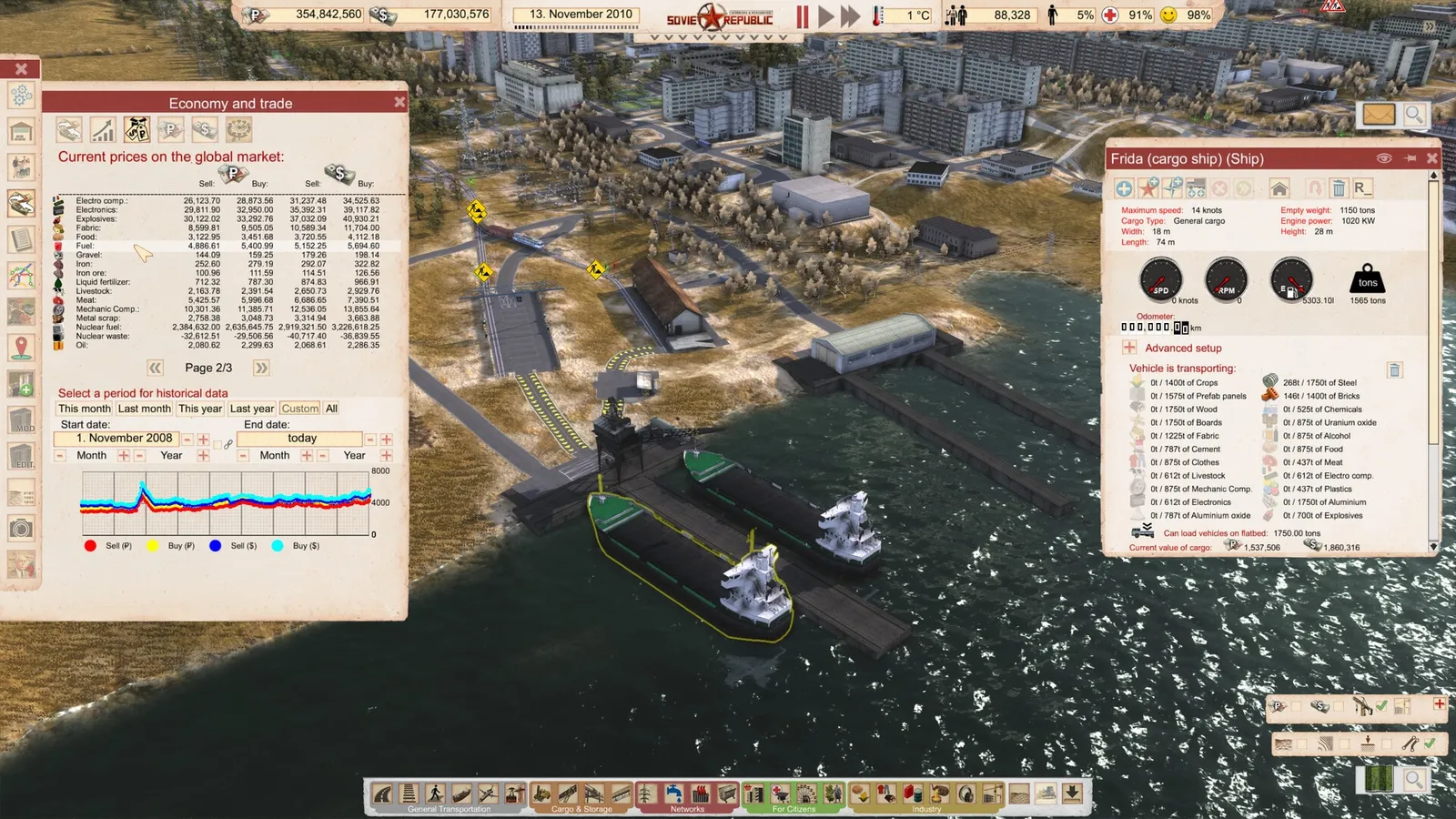 Workers & Resources: Soviet Republic — logistics, city builder gameplay screenshot 3