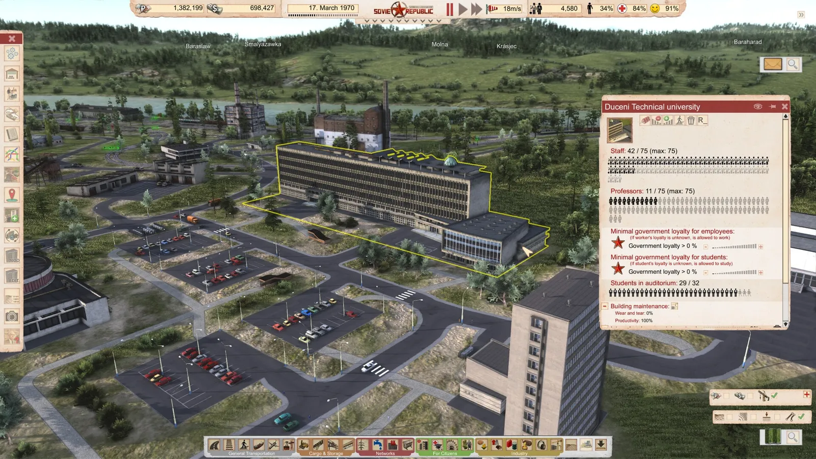 Workers & Resources: Soviet Republic — logistics, city builder gameplay screenshot 8